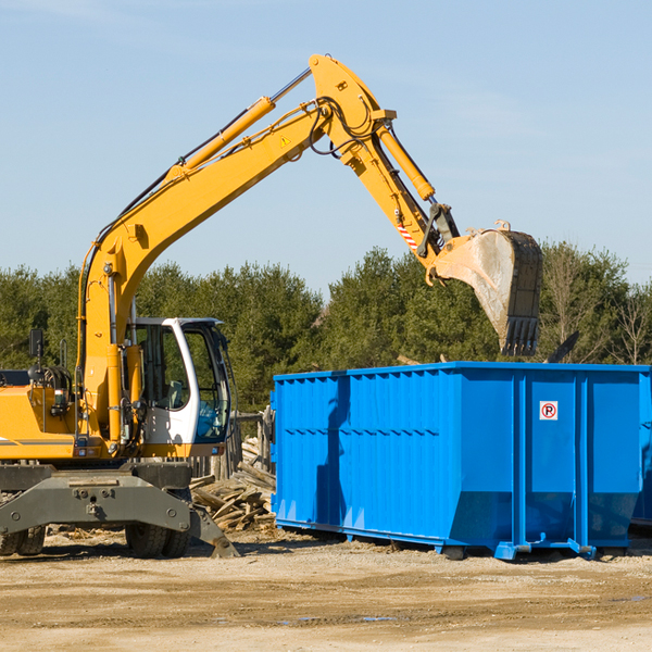 can i choose the location where the residential dumpster will be placed in Pine Grove CA